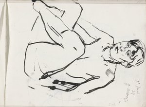 Desnudo femenino sentado de Isaac Israels