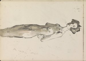 Desnudo femenino de pie de Isaac Israels