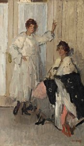 Los maniquíes Ippy y Gertie en Hirsch, Ámsterdam, c.1915-17