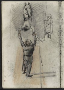 Dos acróbatas, posiblemente en el escenario. de Isaac Israels