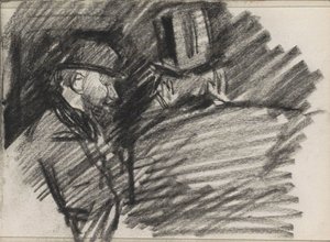 dos hombres con sombreros de Isaac Israels