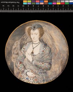 Miniatura. Dama desconocida. Lucy Harington, Condesa de Bedford (título anterior), c.1605 (acuarela y acuarela sobre cartulina)