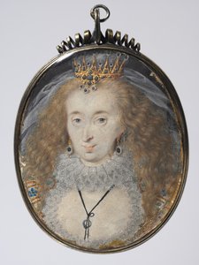 Retrato de Lucy Russell, Condesa de Bedford, c.1608-16 de Isaac Oliver