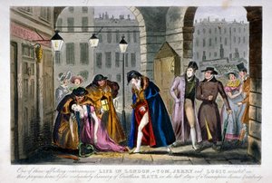 Escena en Covent Garden, Westminster, Londres de Isaac Robert Cruikshank