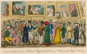 Un chelín bien gastado: Tom y Jerry en la exposición de cuadros en la Real Academia de Isaac, Robert and George Cruikshank