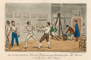 El arte de la autodefensa de Isaac, Robert and George Cruikshank
