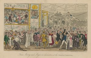 Tom Jerry y Logic en personajes en el gran carnaval de Isaac, Robert and George Cruikshank
