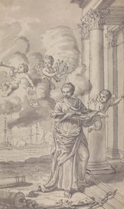 Frontispiece para Town and Country Magazine, para Vol. III de 1771, No. 1