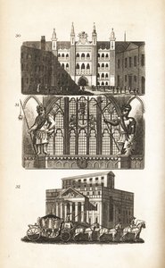 Guildhall de Londres, Gog y Magog y la Mansion House de Isaac Taylor