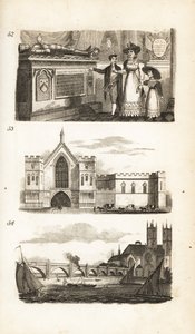 Tumbas en la Abadía de Westminster, Westminster Hall y Westminster Bridge de Isaac Taylor