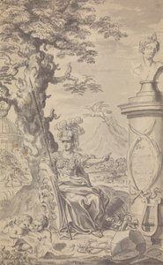 Town and Country Magazine - Frontispiece for 1769 (1st issue therefore no Vol. no.) de Isaac Taylor