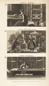 Oficios en la Inglaterra de la Regencia: Fabricación de queso, fabricación de cheques e impresión de algodón de Isaac Taylor