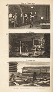 Oficios en la Inglaterra de la Regencia: soplado de vidrio, minería y curtido de Isaac Taylor