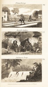 Oficios en la Irlanda de la Regencia: blanqueo, cabaña irlandesa y salto de salmón de Isaac Taylor