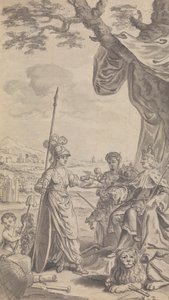 Periódico / Ilustración de obra de teatro sin identificar de Isaac Taylor