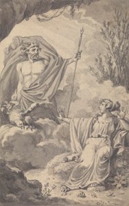 Periódico / Ilustración de obra de teatro sin identificar de Isaac Taylor