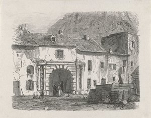 Puerta en el barrio de Claussen de la ciudad de Luxemburgo de Isaac Weissenbruch