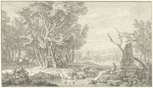 paisaje arcádico de Isaac de Moucheron