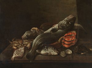 Bodegón con peces de Isaac van Duynen
