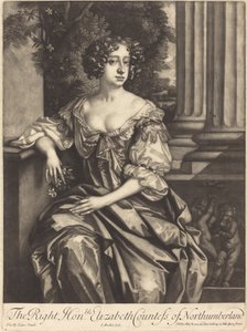 La muy honorable Elizabeth condesa de Northumberland de Isaak Beckett after Sir Peter Lely