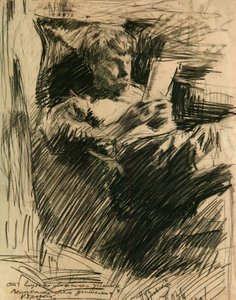 Retrato del artista y autor David Burliuk 1882-1967 de Isaak Israilevich Brodsky