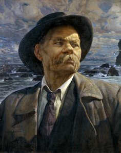 Retrato del autor Máximo Gorki de Isaak Israilevich Brodsky
