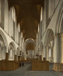 Interior de San Bavo, Haarlem, 1680