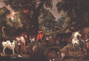 Orfeo Encantando a los Animales de Isaak van Oosten