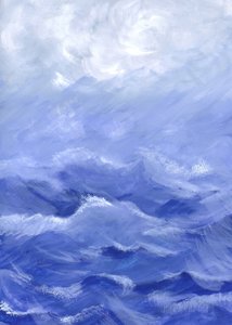 El mar embravecido