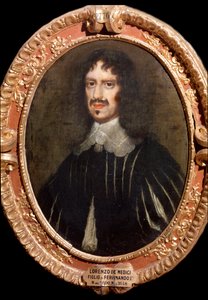 Retrato de Lorenzo de Medici, mecenas florentino (Pintura de Isacco Campo