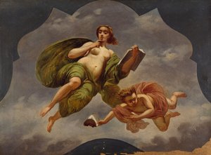 Comedia, de Isacco Gioacchino Levi (1818-1908), boceto de Isacco Gioacchino Levi