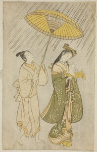 Parodia de Komachi rezando por lluvia