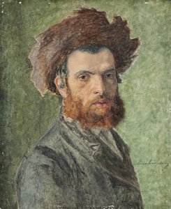 Retrato de un joven judío jasídico