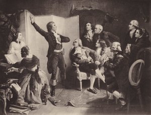El primer canto de la marsellesa (lito) de Isidore (after) Pils