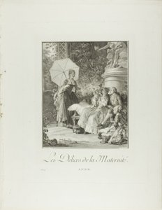 Las delicias de la maternidad, de Monument du Costume Physique et Moral de la fin du Dix-huitième siècle de Isidore Stanislas Helman