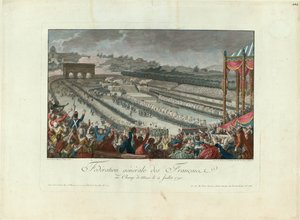 El Festival de la Federación en Champ de Mars el 14 de julio de 1790 de Isidore Stanislas Helman