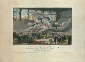 El juramento del Juego de Pelota el 20 de junio de 1789 de Isidore Stanislas Helman