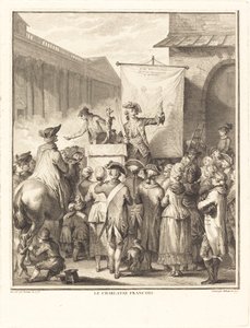 El charlatán francés de Isidore Stanislas Helman after Jean Duplessi Bertaux