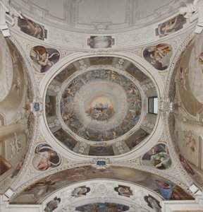 Paraíso con el Padre Eterno, c.1623-34 (detalle) de Isidoro Bianchi