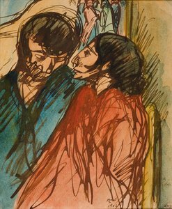 Pareja de gitanos de Isidre Nonell
