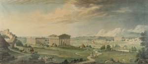 Vista de las magníficas ruinas de la antigua ciudad de Pesto. de Isidro González Velázquez