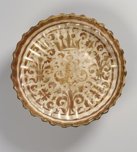 Plato decorado, morisco (faenza) de Islamic School