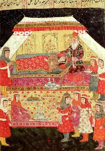 Escena del harén, ilustración del 