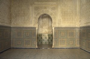 Madrasa de Sidi Bou Medine, sala de oración de Islamic School