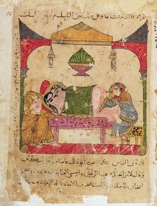Ms Arabe 3467 Un Examen Médico, del Libro de Kalila y Dimna de Islamic School