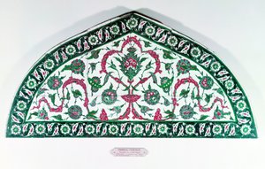 Dintel de azulejos, de Estambul, Turquía de Islamic School