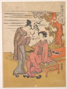 Sotoba; una de las siete Komachi de Isoda Koryusai