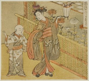 El Noveno Mes (Kikuzuki), de la serie "Doce Meses de Moda (Furyu juni tsuki)" de Isoda Koryusai