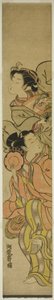 Dos bailarinas de Isoda Koryusai