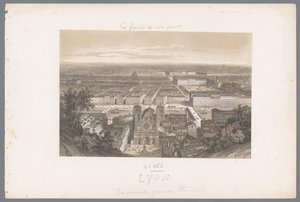 Zicht op Lyon en de kathedraal vanaf Fourvière Lyon. Vista general tomada desde Fourvières Hedendaags Frankrijk (título de la serie) Francia hoy en día (título de la serie) de Isodore Laurent Deroy